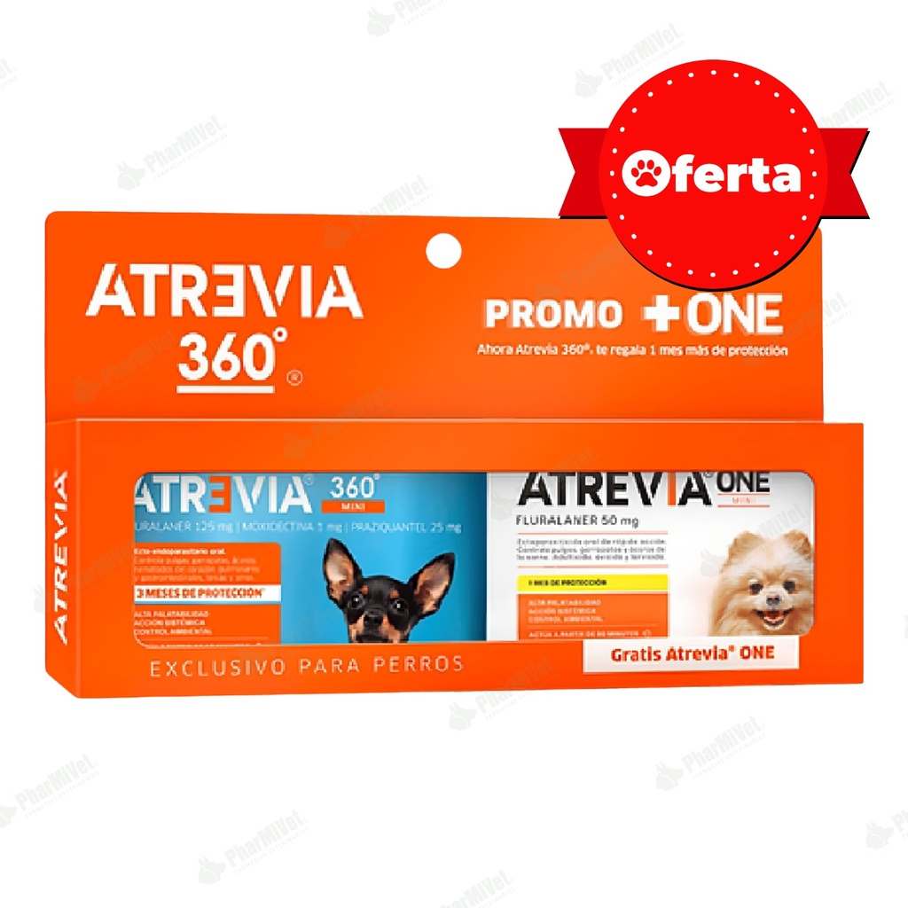 PROMO ATREVIA 360 MINI X 1 TAB + ATREVIA ONE MINI X 1 TAB