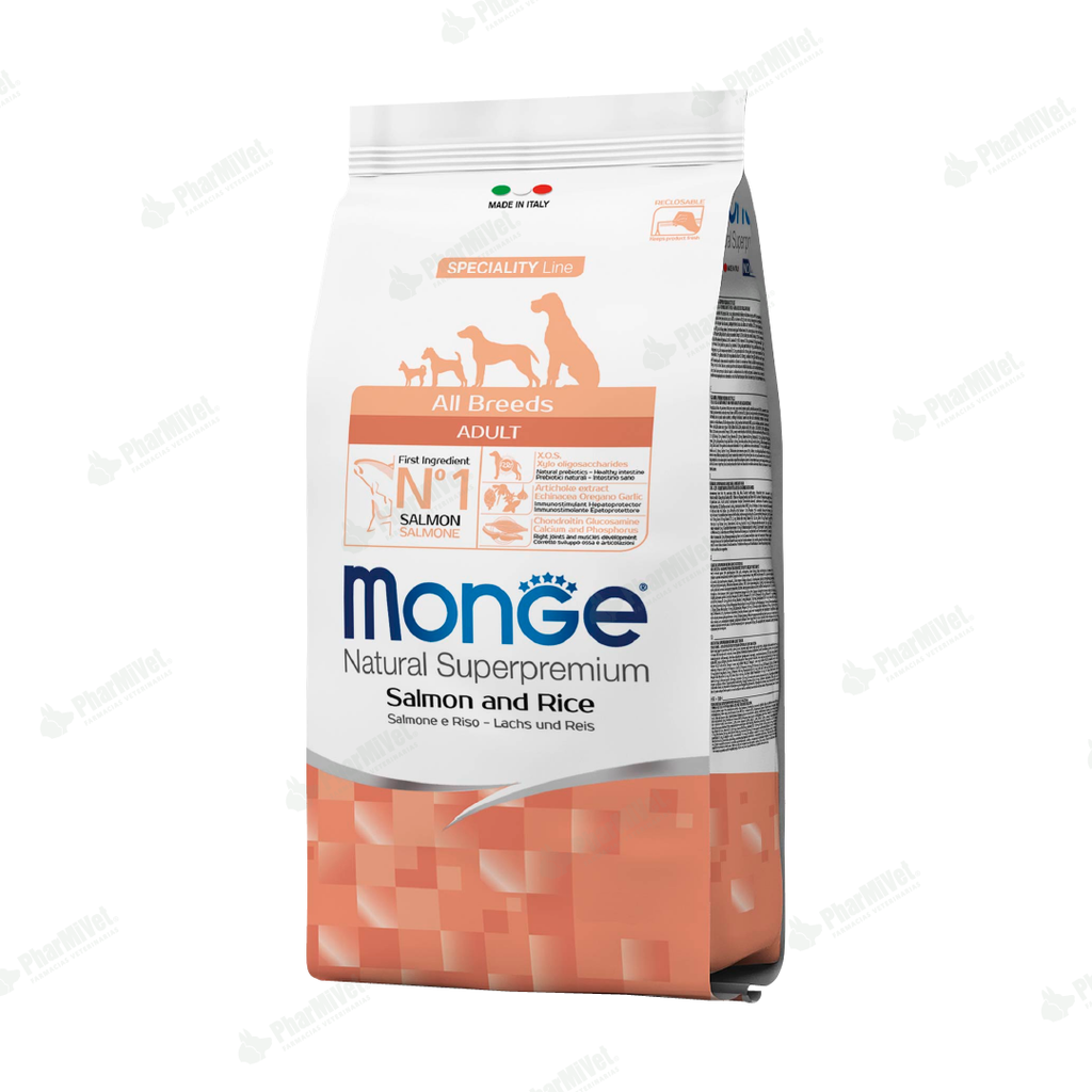 MONGE CANINE ADULTO SALMON Y ARROZ 2.5 KG