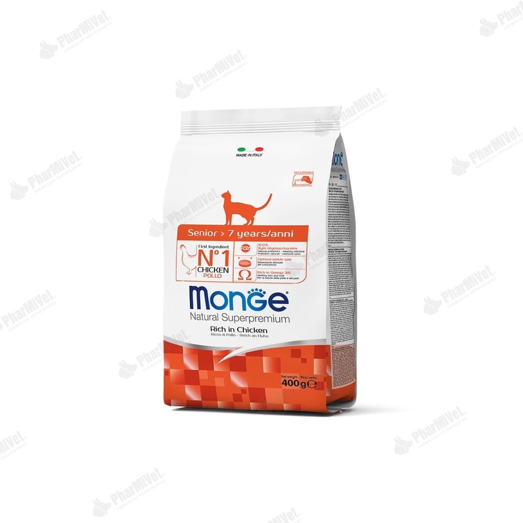 MONGE FELINE ADULT SENIOR 400 G