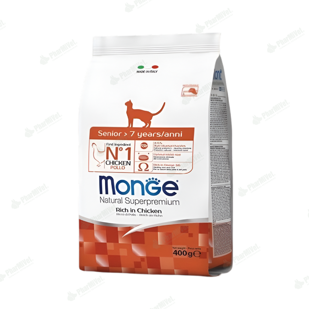 MONGE FELINE ADULT SENIOR 400 G