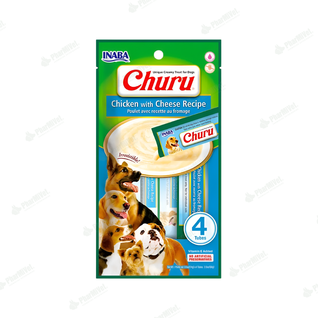 CHURU DOG CHICKEN WITH CHEESE X 4 TUBOS (614)