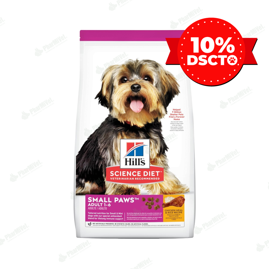 PROMO:HILL'S SD CANINE ADULT CHICKEN SMALL PAWS 4.5LB X 2 KG
