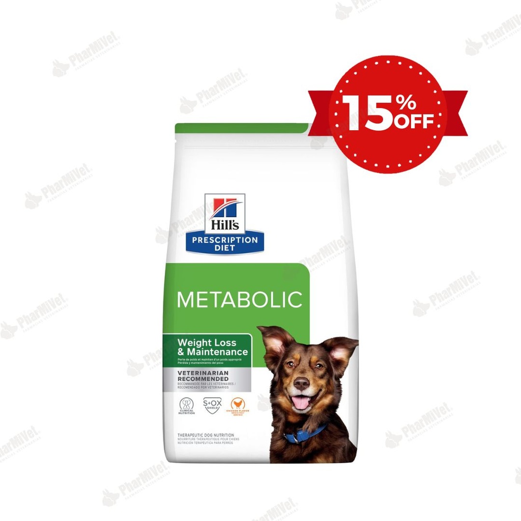LIQUIDACION:HILL'S PD CANINE METABOLIC 7.7LB X3.49 KG