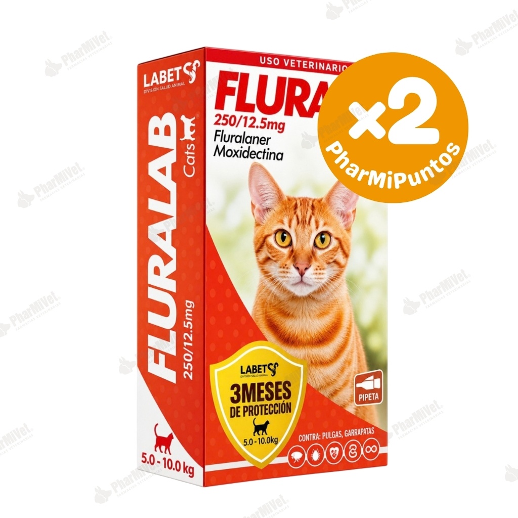 FLURALAB CATS  2.8-6.25 KG (250 MG)