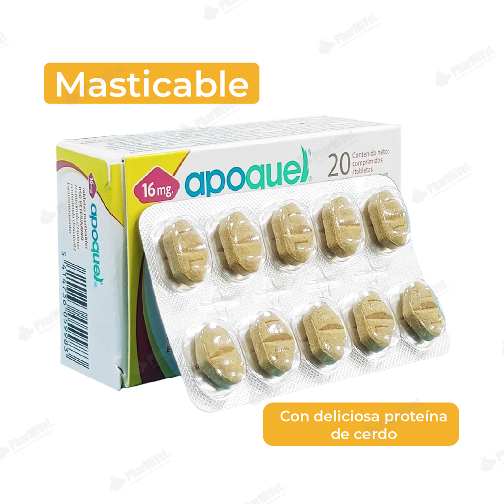 APOQUEL MASTICABLE 16 MG X UND