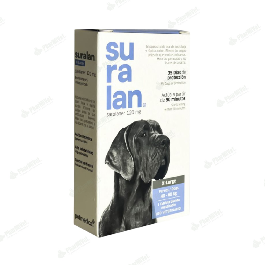 SURALAN X-LARGE X 1 TAB DE 40-60 KG