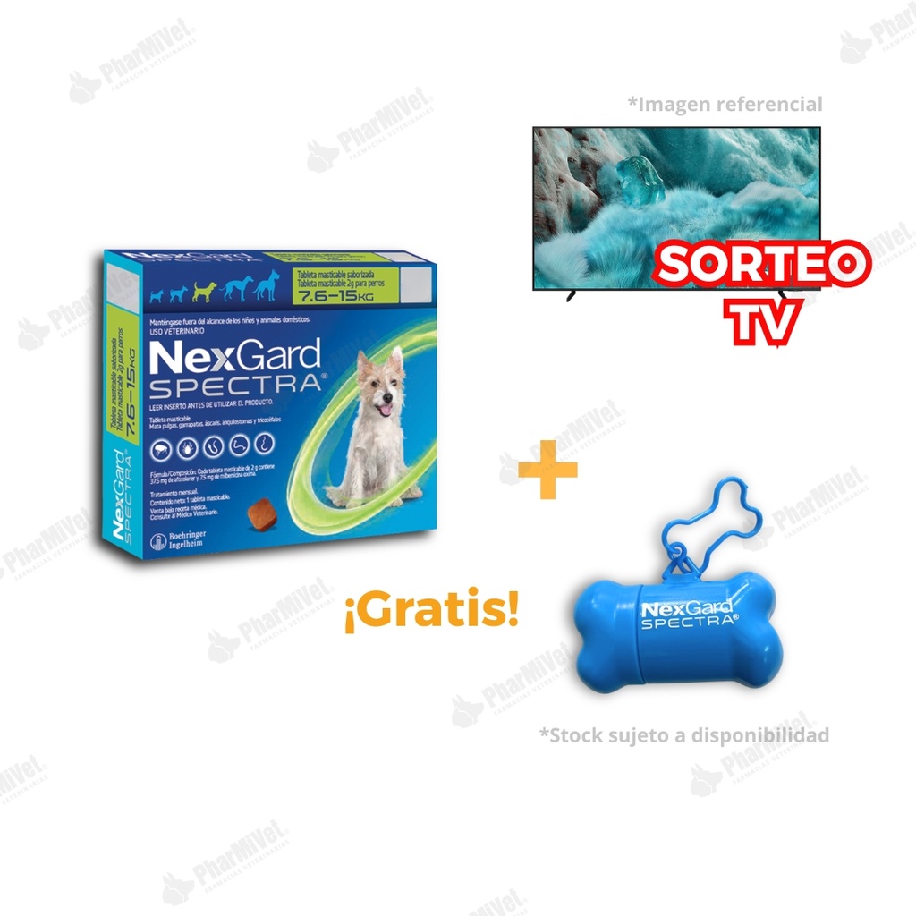 NEX GARD SPECTRA (2 GR) 7.6 - 15 KG x 3 TAB