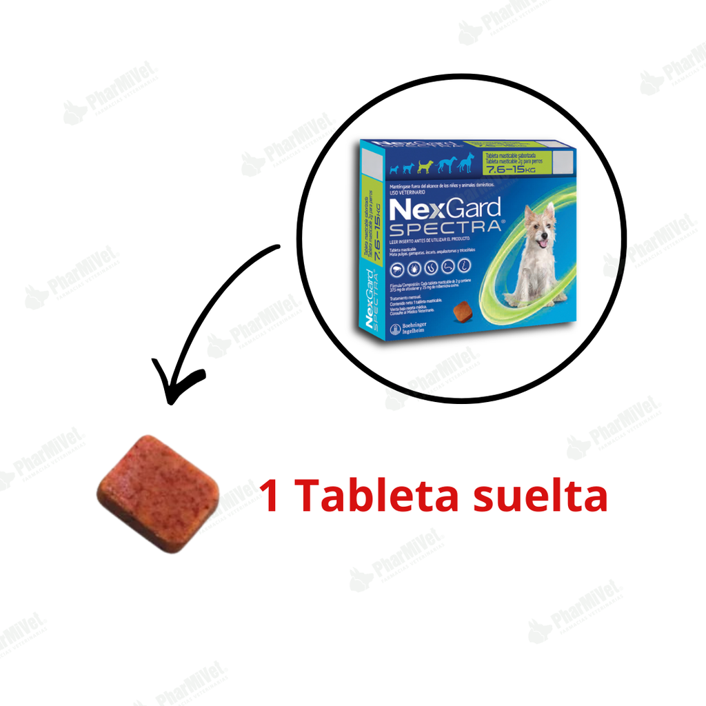 NEX GARD SPECTRA (2 GR) 7.6 - 15 KG x  TAB