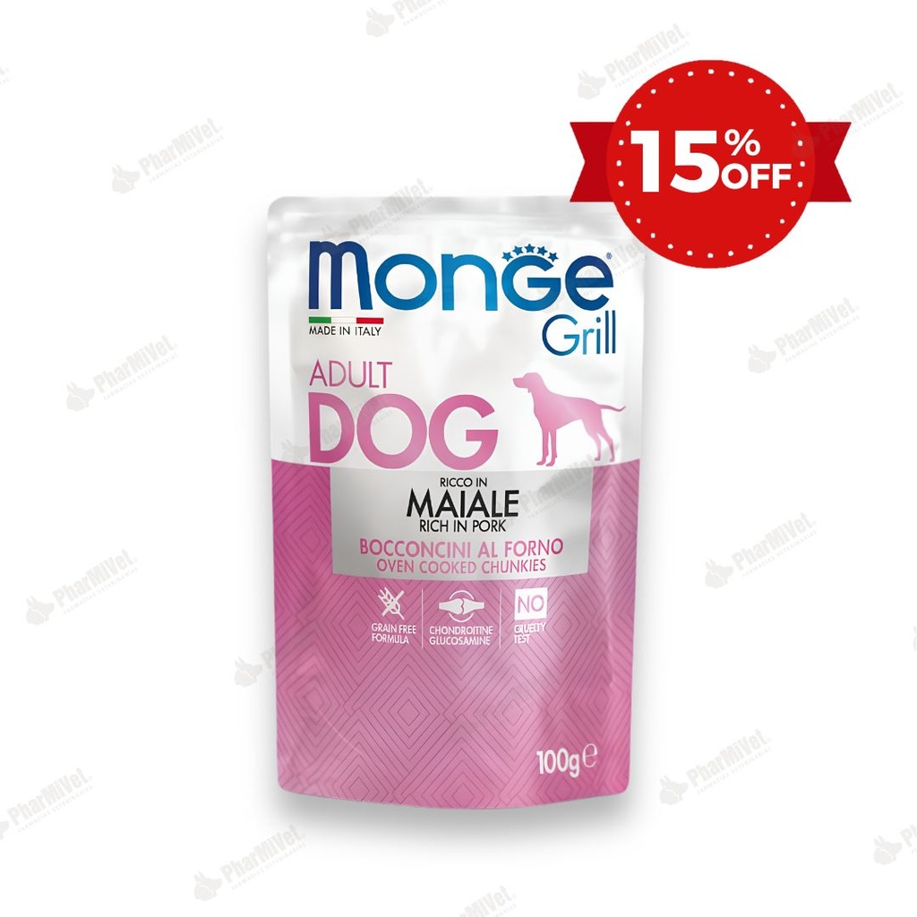 MONGE CANINE GRILL CERDO SOBRE 100 GR (827)