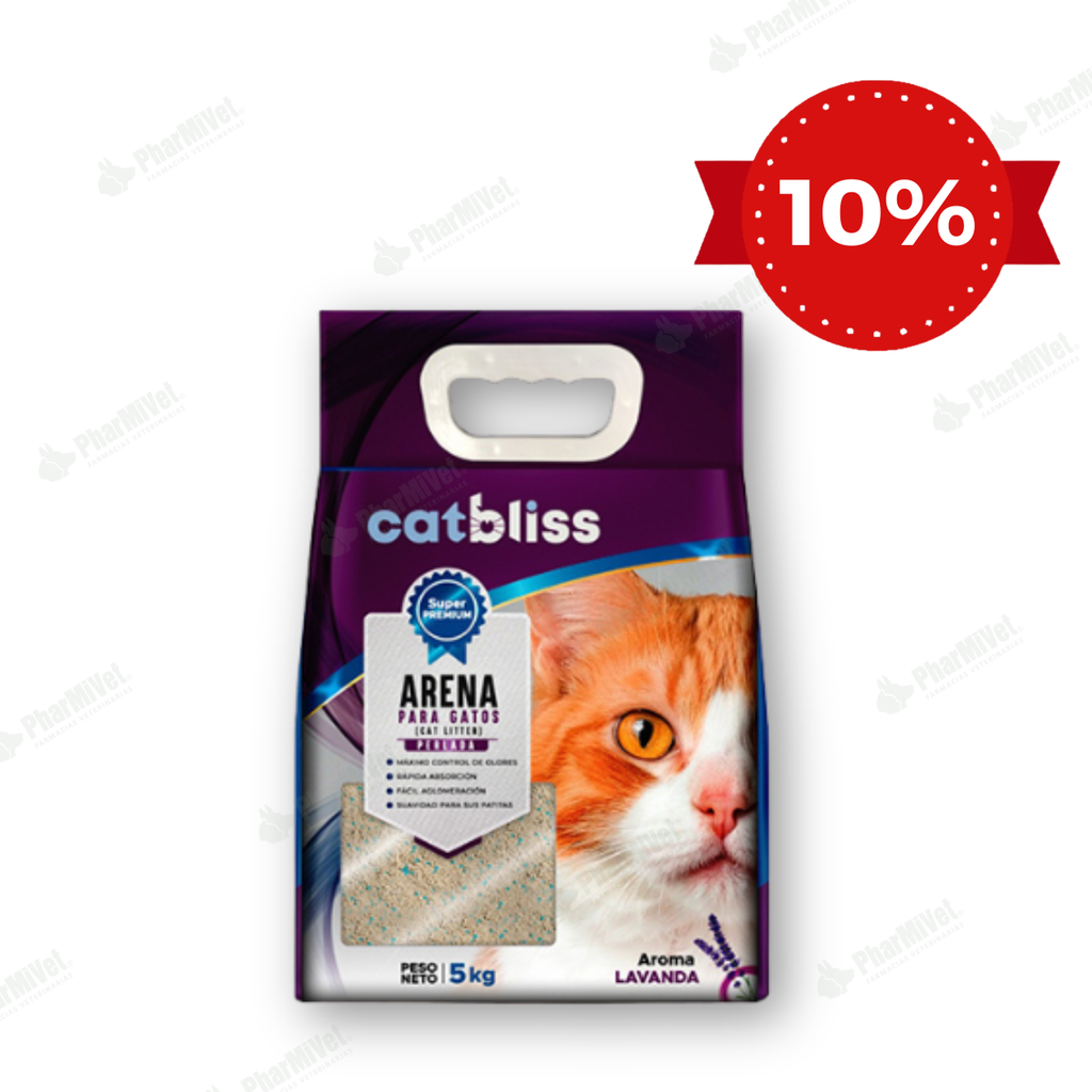 ARENA CATBLISS PERLADA LAVANDA X 5 KG