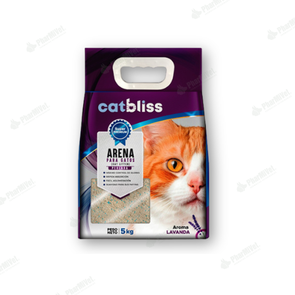 ARENA CATBLISS PERLADA LAVANDA X 5 KG