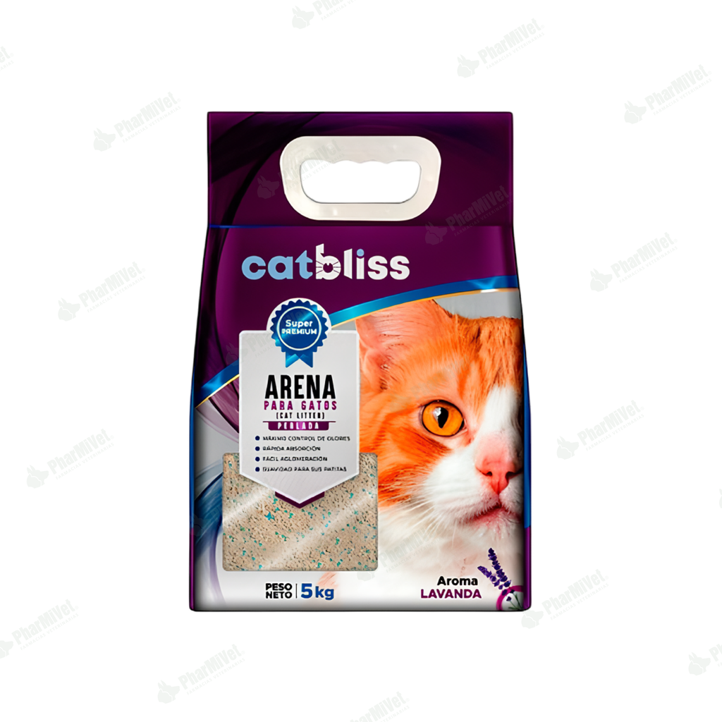 ARENA CATBLISS PERLADA LAVANDA X 5 KG