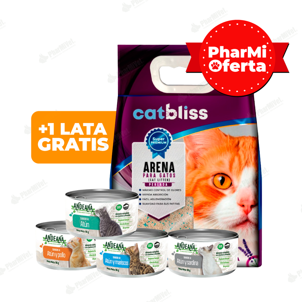 ARENA CATBLISS PERLADA LAVANDA X 5 KG