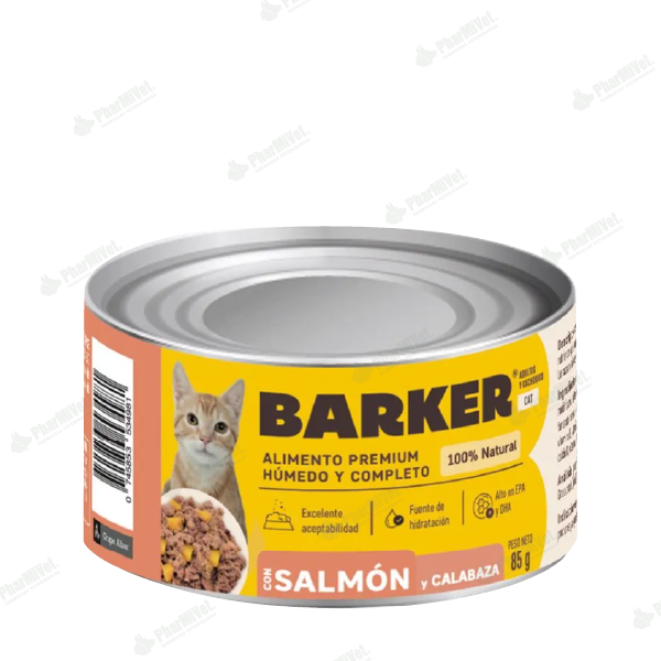 BARKER CON SALMON Y CALABAZA LATA X 85 gr