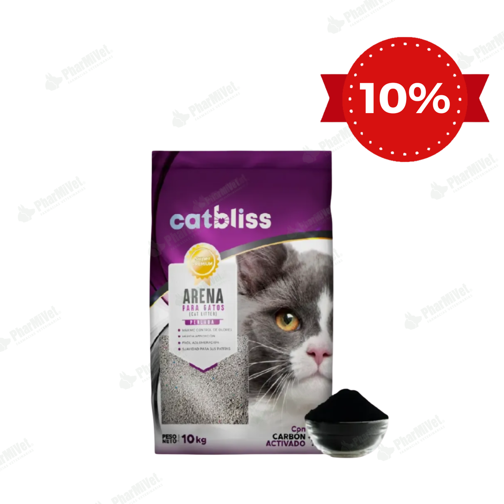 ARENA CATBLISS PERLADA CON CARBON ACTIVADO X 10 KG