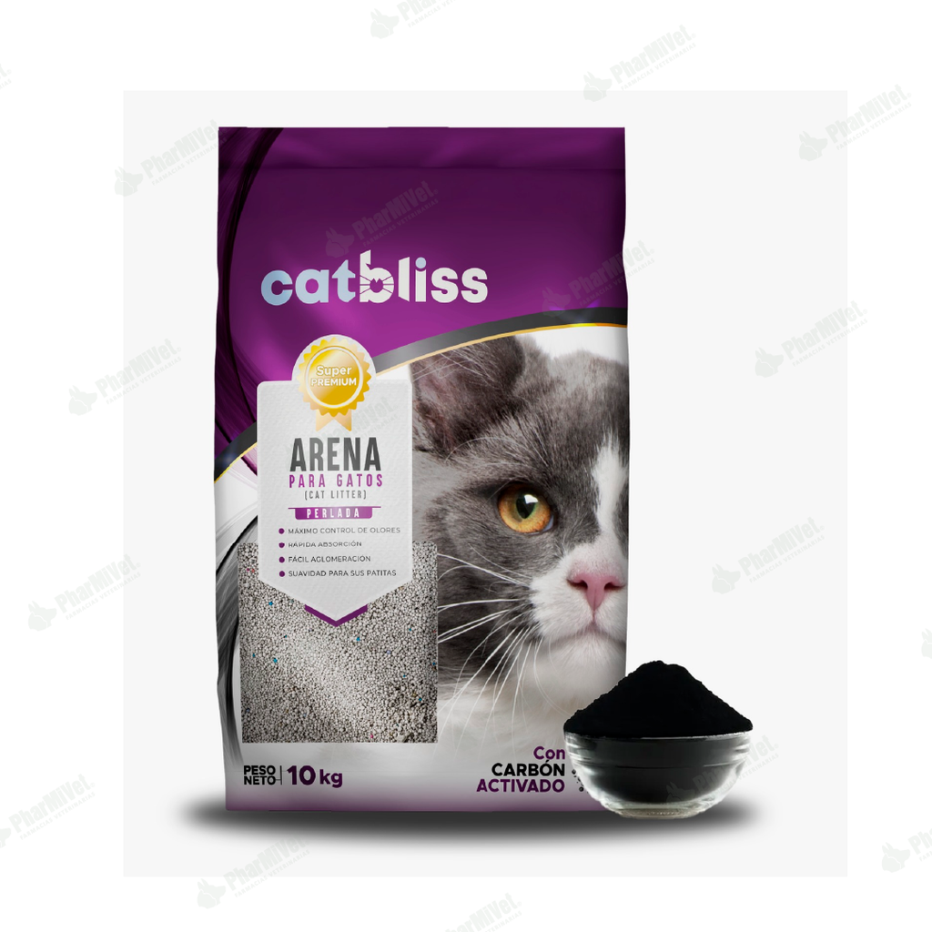 ARENA CATBLISS PERLADA CON CARBON ACTIVADO X 10 KG