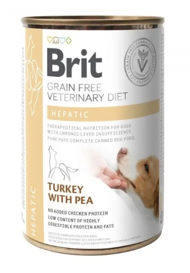BRIT GF VET DIETS DOG CAN HEPATIC 400 GR