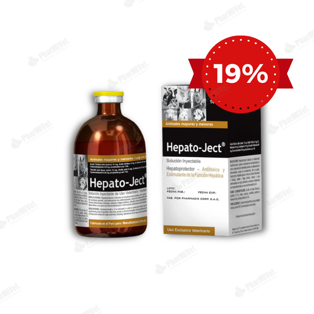 LIQUIDACION: HEPATO-JECT X 100 ML