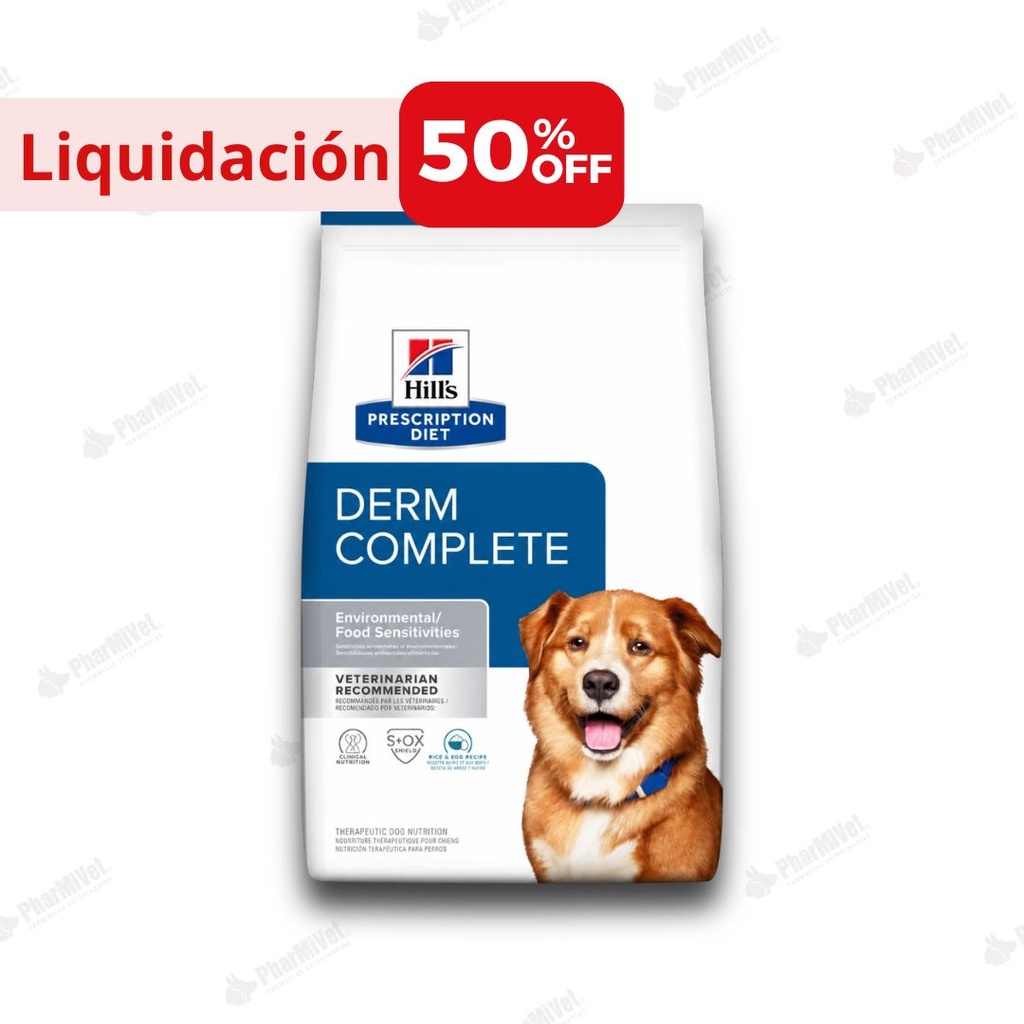 LIQUIDACIÓN: HILL'S PD CANINE DERMCOMPLETE 6.5 LB (3 KG)
