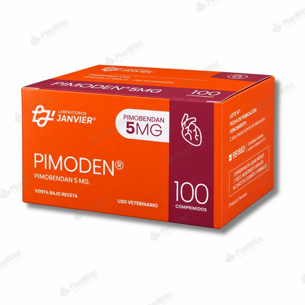 PIMODEN 5 MG CAJA X 10 BLISTER