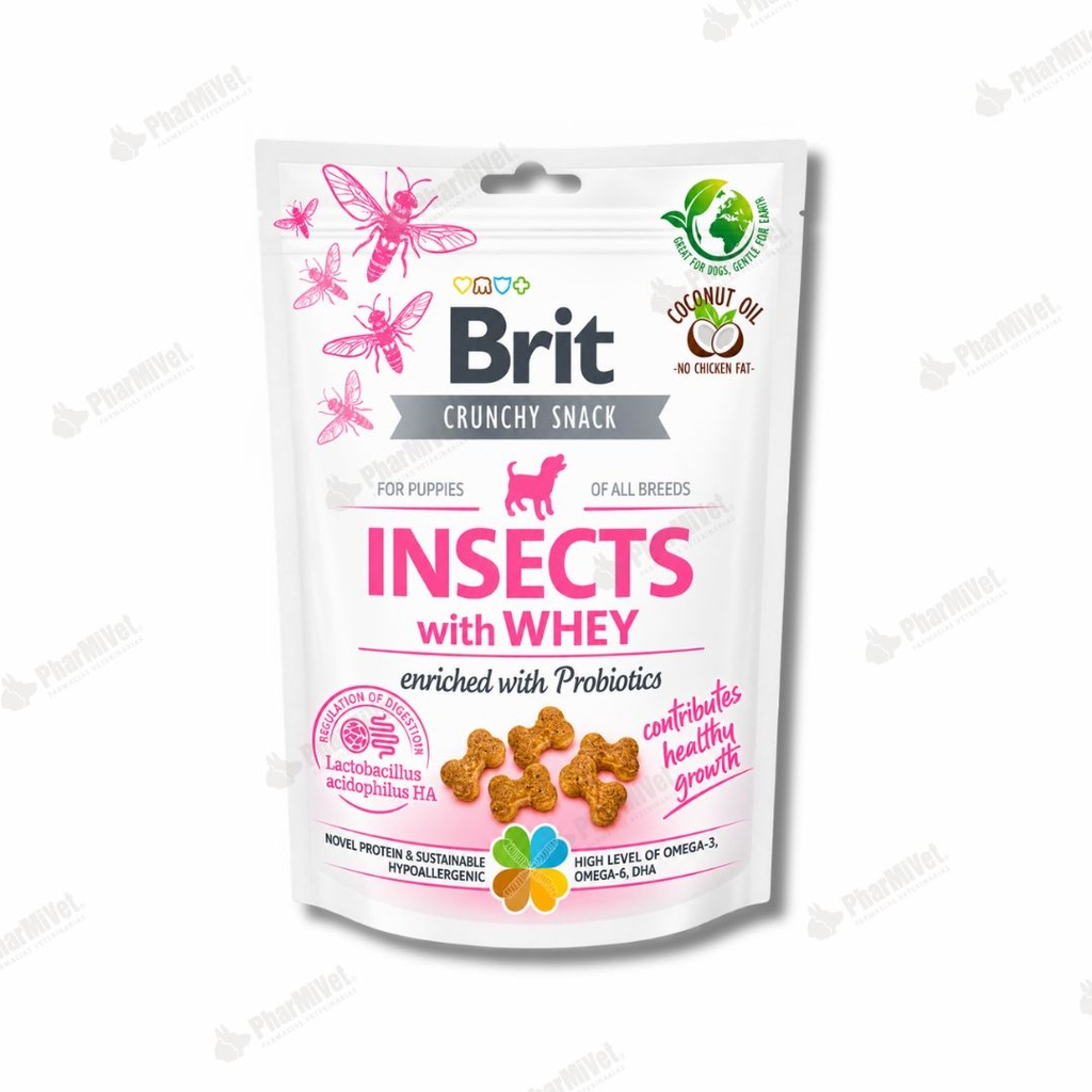 BRIT CRUNCHY SNACK INSECTS WITH WHEY 200 GR