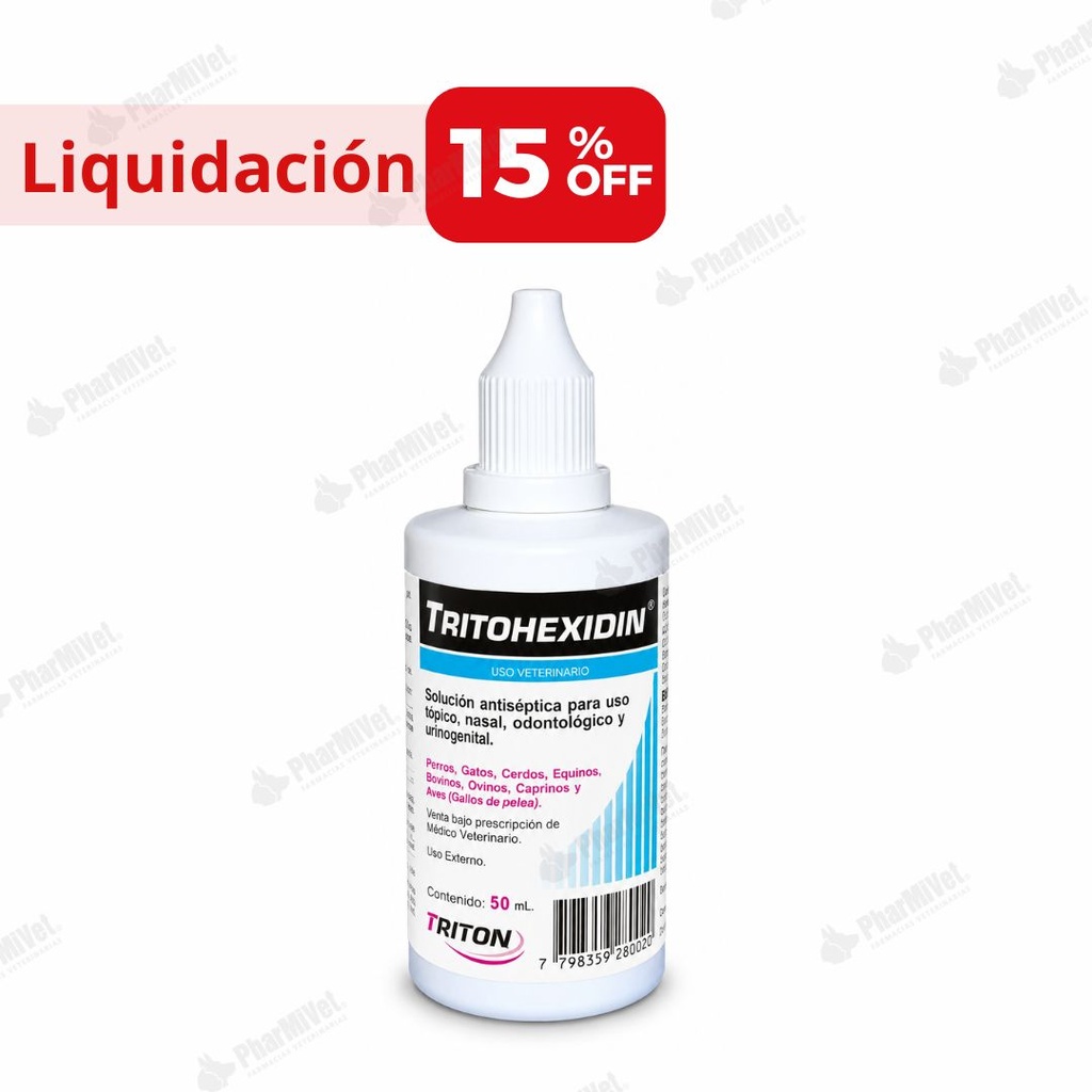 LIQUIDACIÓN: TRITOHEXIDIN GOTAS X 50 ML