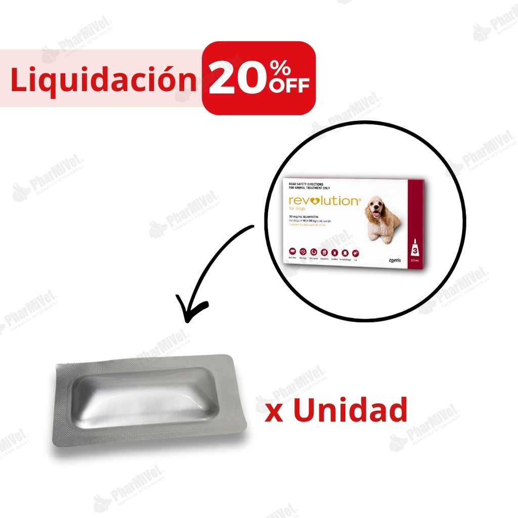 LIQUIDACIÓN: PIPETA REVOLUTION 12% X 1 ML 10 - 20 KG X UND