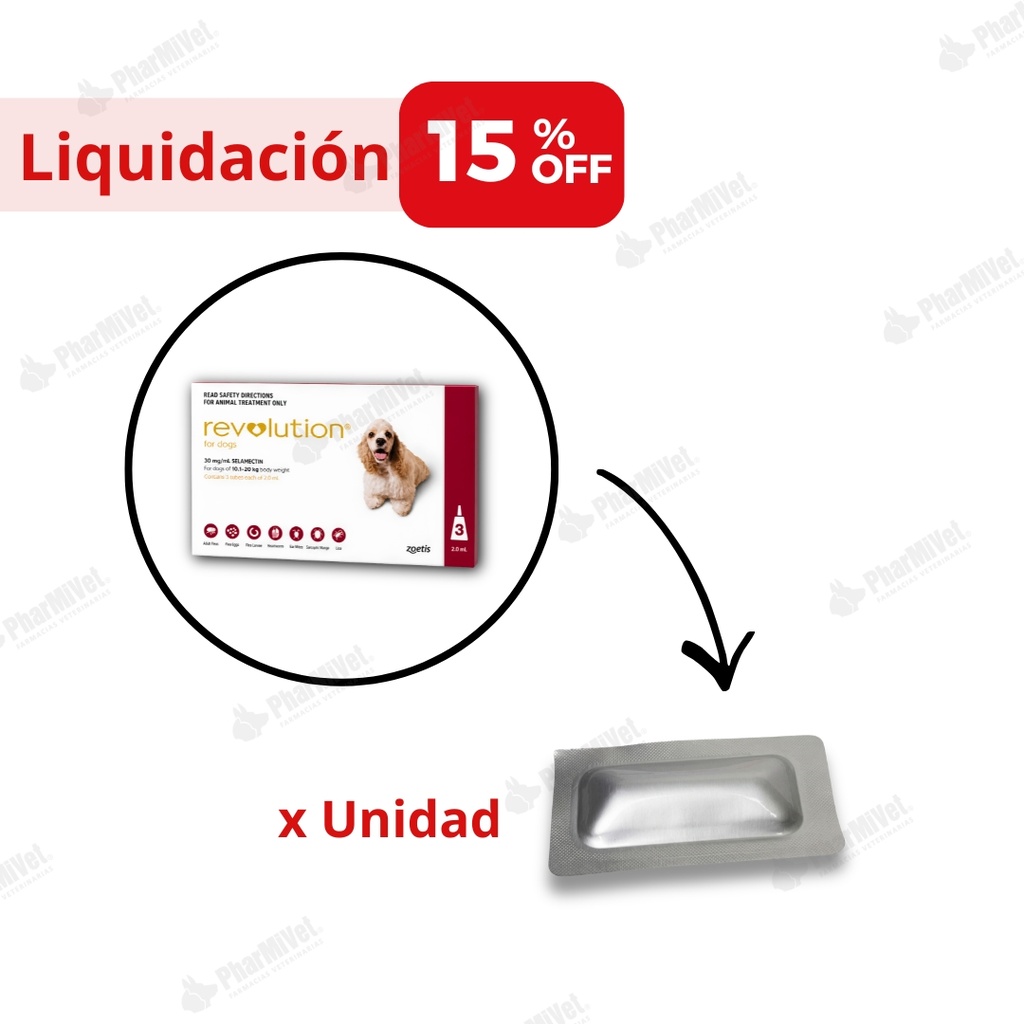 LIQUIDACIÓN: PIPETA REVOLUTION 12% X 1 ML 10 - 20 KG X UND