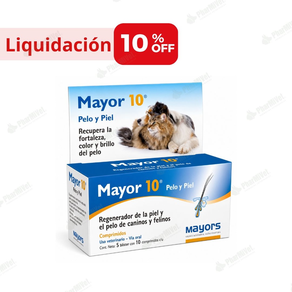 LIQUIDACIÓN: MAYOR 10 X 50 TAB