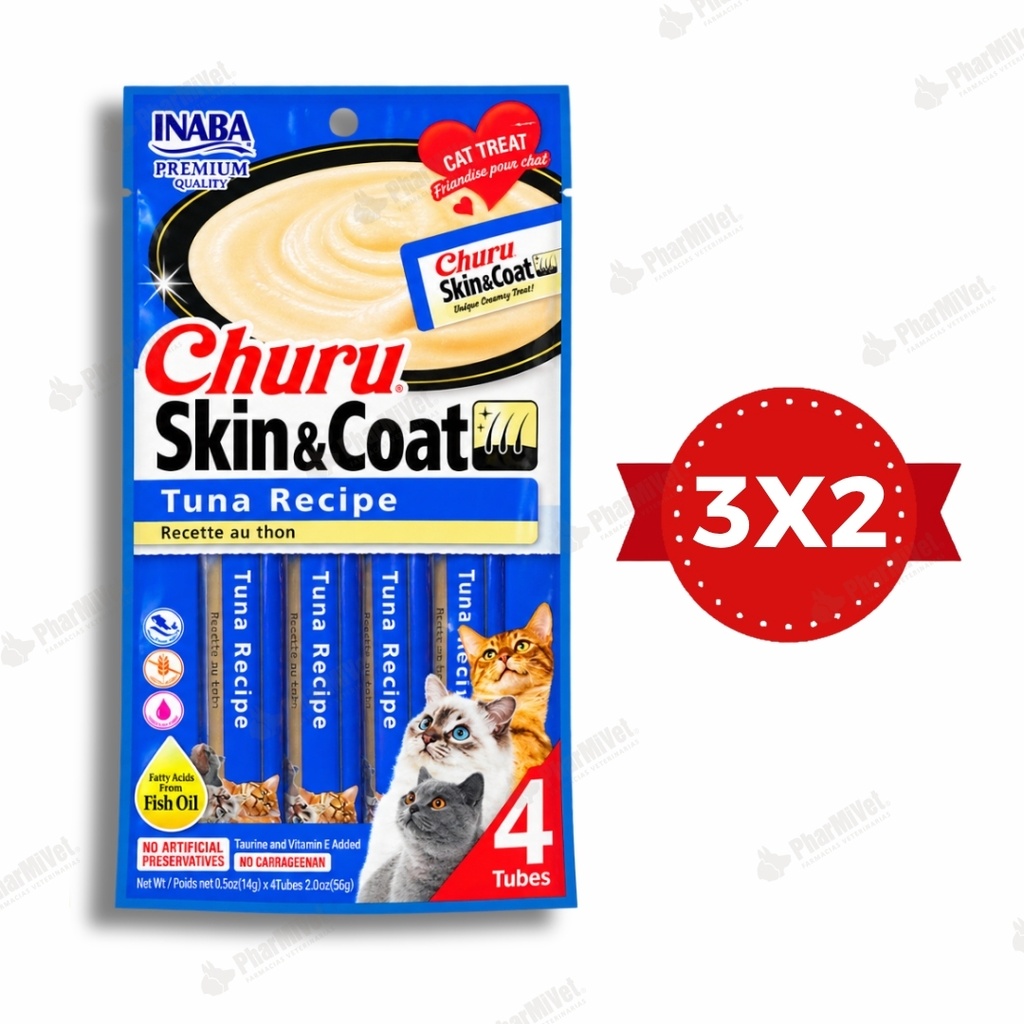 CHURU SKIN &amp; COAT ATUN X 4 UND