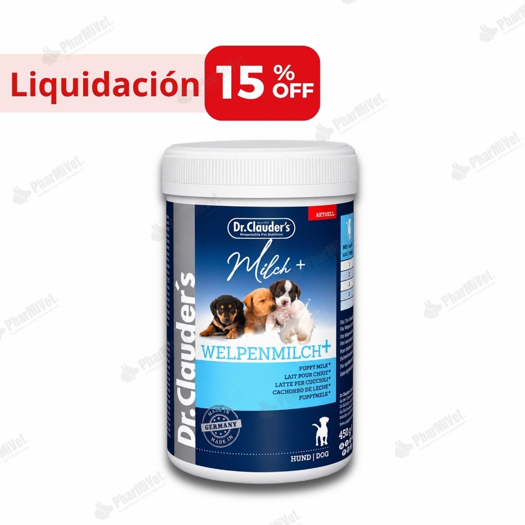 LIQUIDACIÓN: DR CLAUDERS PUPPY MILK X 450 GR