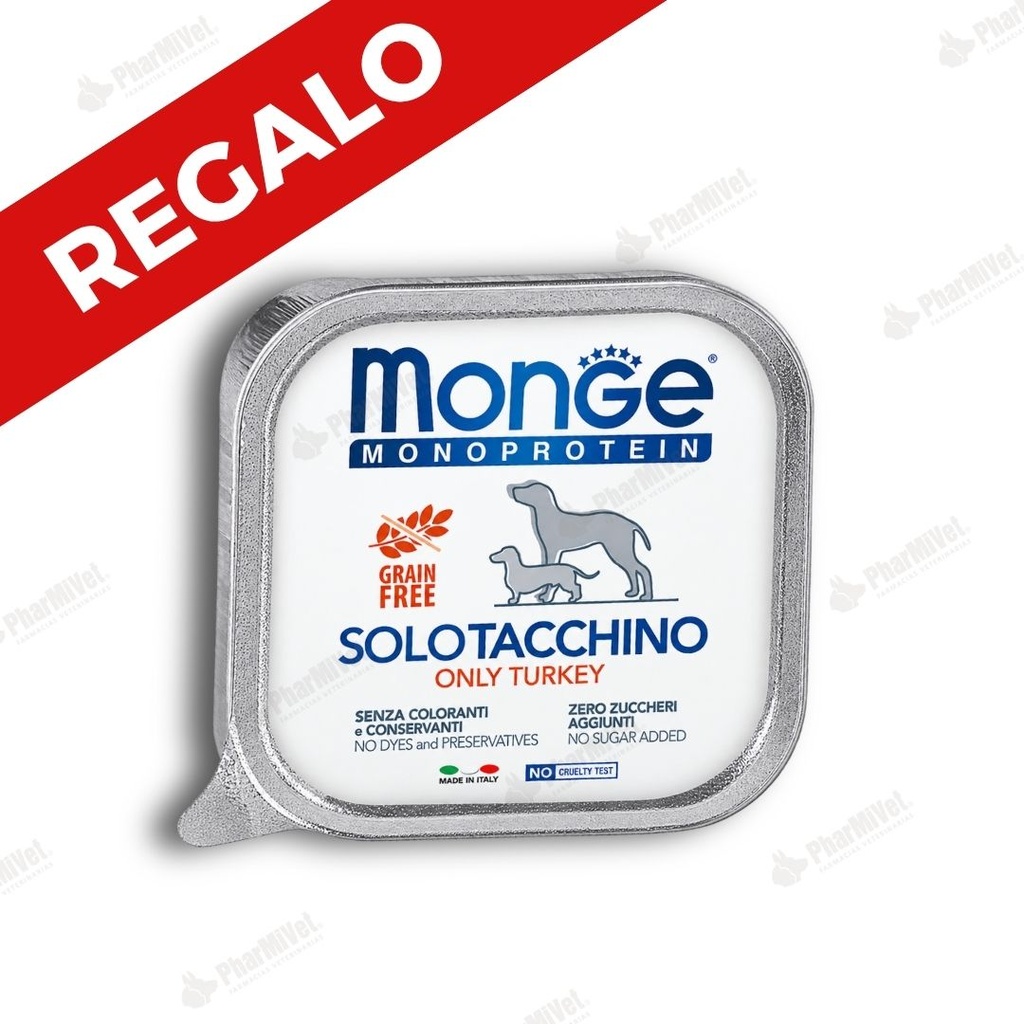 GIFT: MONGE CANINE ADULT MONOPROTEIN PAVO ALUTRAY X 150 G