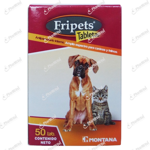 [81010103005] DESPARASITANTE FRIPETS X 50 TAB