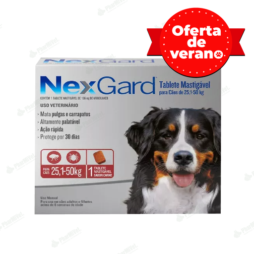 [8240903002] NEX GARD 136 MG DE 25 - 50 KG X 1 TAB