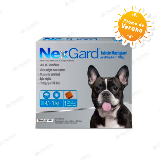[8240903003] NEX GARD 28.3 MG DE 4 -10 KG X 1 TAB