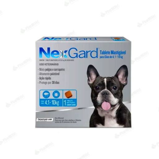 [8P010101074] NEX GARD 28.3 MG DE 4 -10 KG X 1 TAB