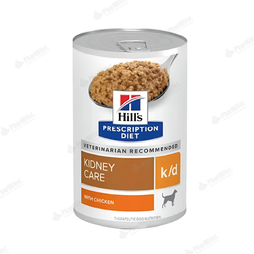 [81040301042] HILL'S PD CANINE K/D POLLO 13 OZ - CUIDADO DE RIÑÓN 368.54 GR
