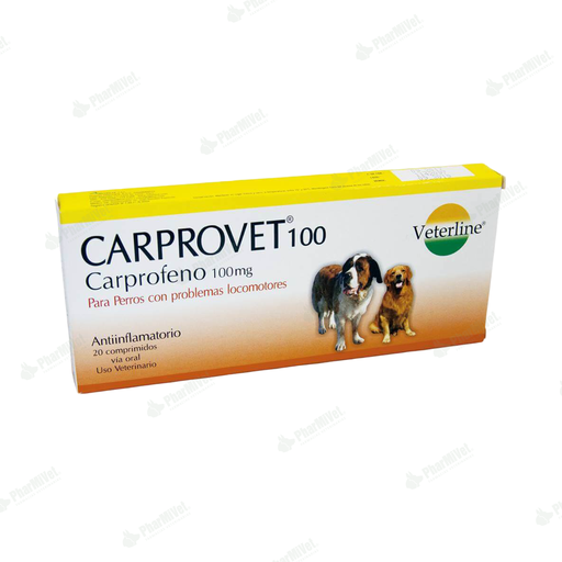 [8P020306014] CARPROVET 100 MG X 20 TAB