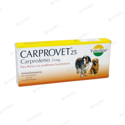 [81020306016] CARPROVET 25 MG X 40 TAB
