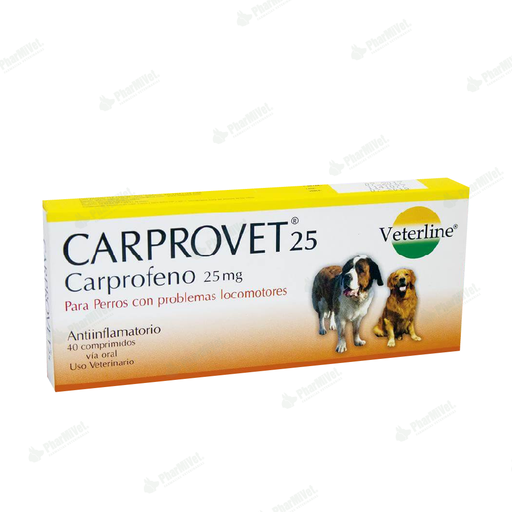 [8400104012] CARPROVET 25 MG X 40 TAB
