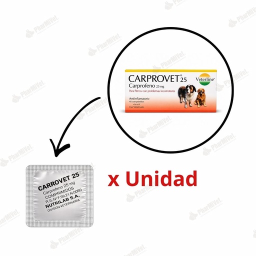 [82020306017] CARPROVET 25 MG X UND