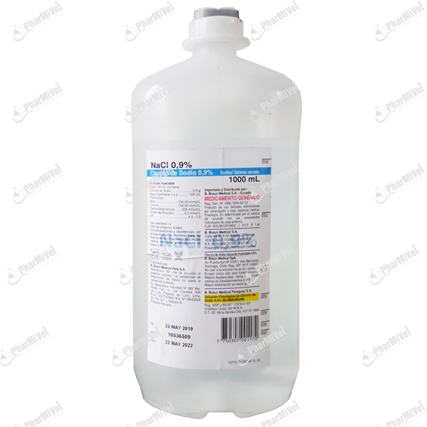 [81020309001] CLORURO DE SODIO 9% 1000 ML