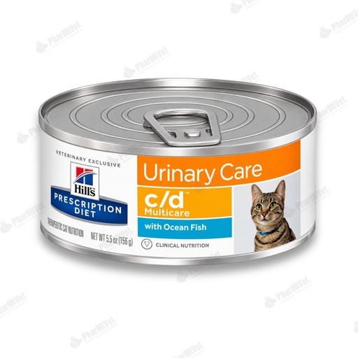 [81040301028] HILL'S PD FELINE C/D MULTICARE SEAFOOD 5.5 OZ X 156 GR