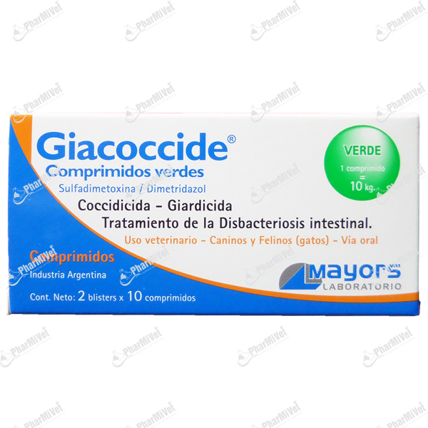 [8P010101068] GIACOCCIDE VERDE 10 KG X 20 TAB