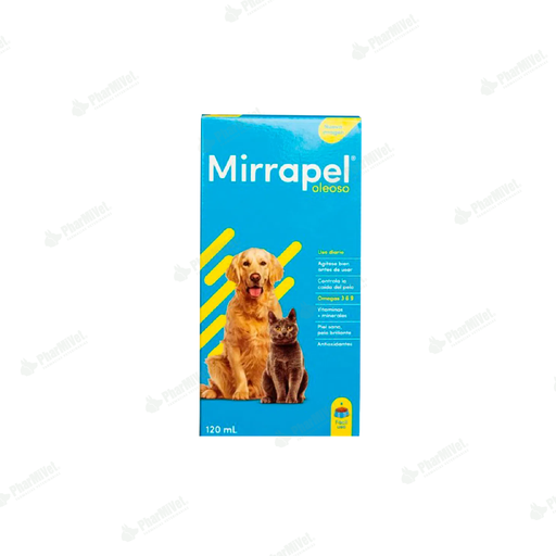 [81010413008] MIRRAPEL JARABE PARA PERROS Y GATOS X 120 ML
