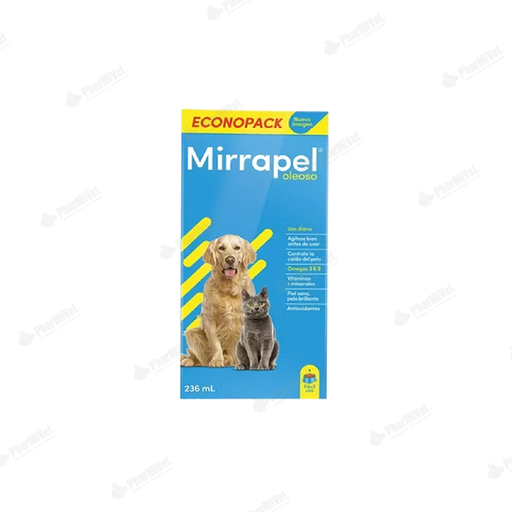 [81010413009] MIRRAPEL JARABE PARA PERROS Y GATOS X 236 ML