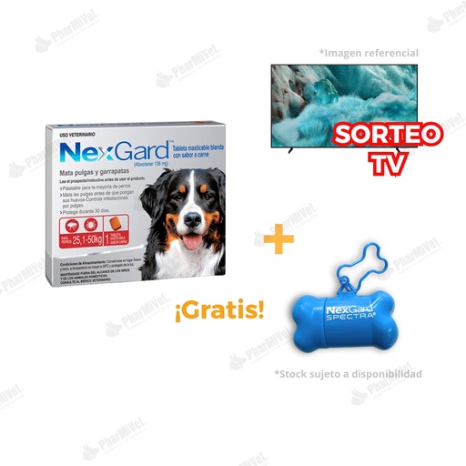 [81010101073] NEX GARD 136 MG DE 25-50 KG X 3 TAB