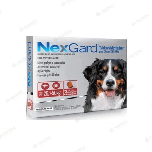 [81010101073] NEX GARD 136 MG DE 25-50 KG X 3 TAB