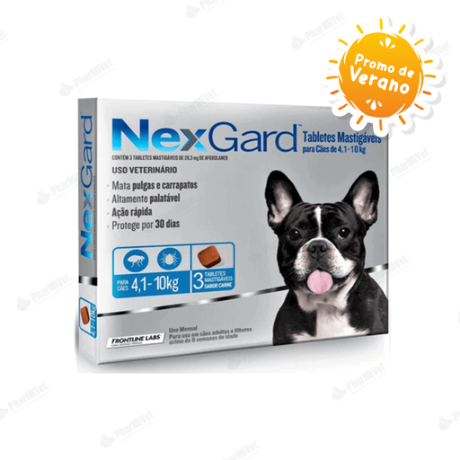 [8240903008] NEX GARD 28.3 MG DE 4-10 KG X 3 TAB