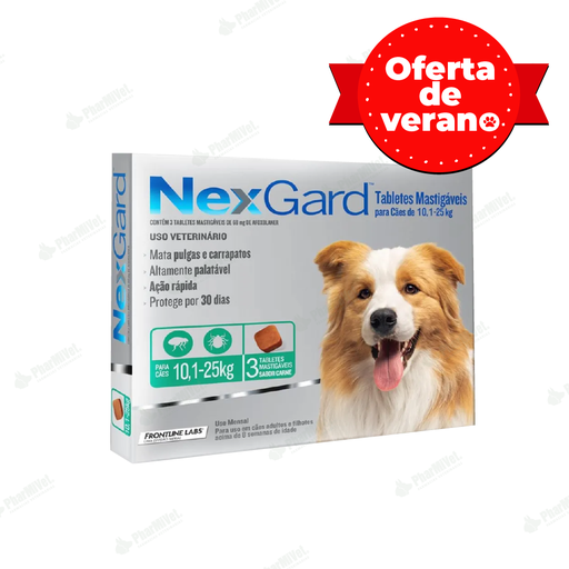[8240903007] NEX GARD 68 MG DE 10-25 KG X 3 TAB
